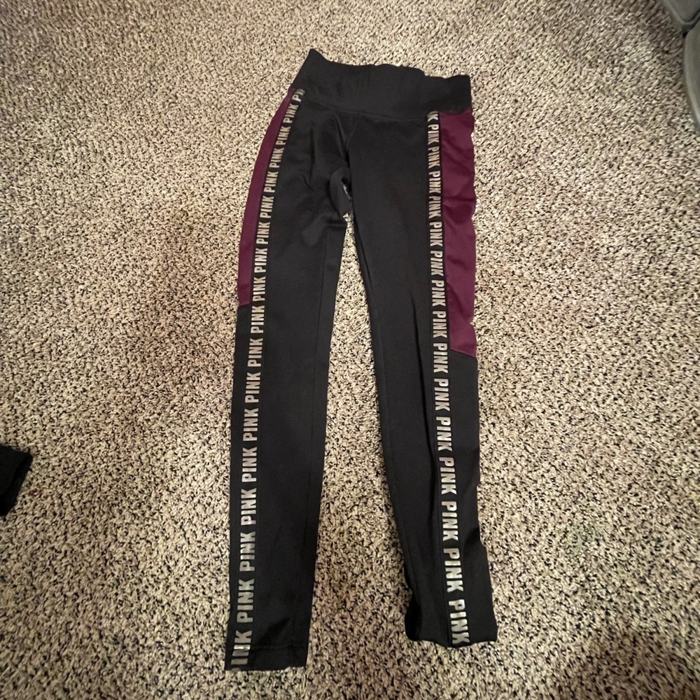 Pink Victoria’s Secret leggings. XS